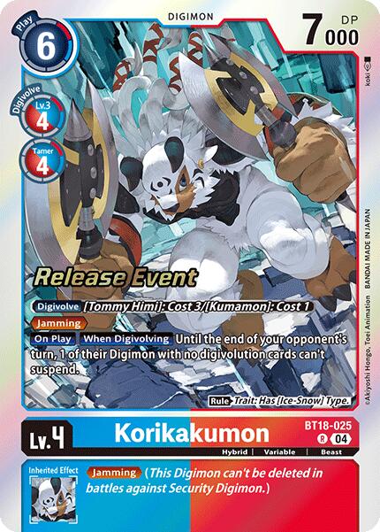 Korikakumon [BT18-025] [Release Special Booster Ver.2.0 Promos] - Destination Retro
