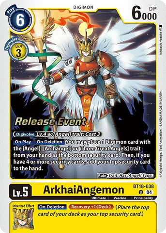ArkhaiAngemon [BT18-038] [Release Special Booster Ver.2.0 Promos] - Destination Retro