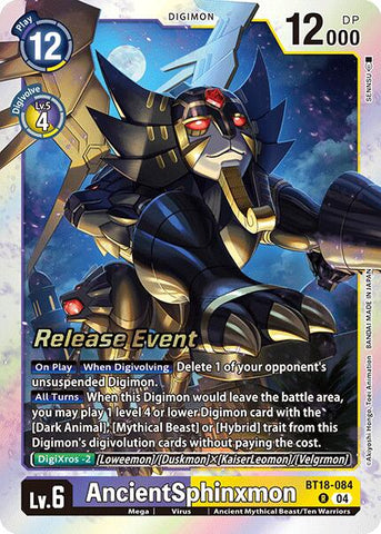 AncientSphinxmon [BT18-084] [Release Special Booster Ver.2.0 Promos] - Destination Retro