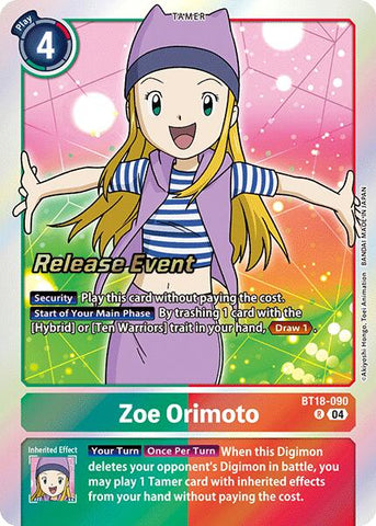Zoe Orimoto [BT18-090] [Release Special Booster Ver.2.0 Promos] - Destination Retro