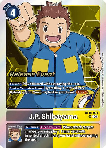 J.P. Shibayama [BT18-091] [Release Special Booster Ver.2.0 Promos] - Destination Retro