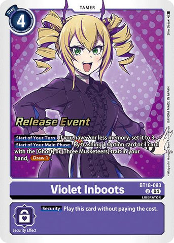 Violet Inboots [BT18-093] [Release Special Booster Ver.2.0 Promos] - Destination Retro