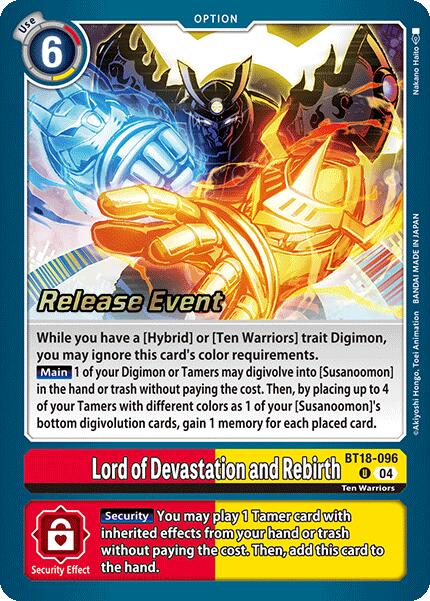 Lord of Devastation and Rebirth [BT18-096] [Release Special Booster Ver.2.0 Promos] - Destination Retro