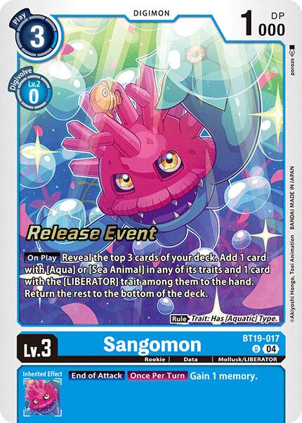 Sangomon [BT19-017] [Release Special Booster Ver.2.0 Promos] - Destination Retro