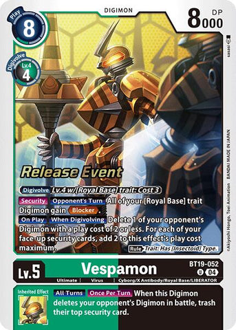 Vespamon [BT19-052] [Release Special Booster Ver.2.0 Promos] - Destination Retro