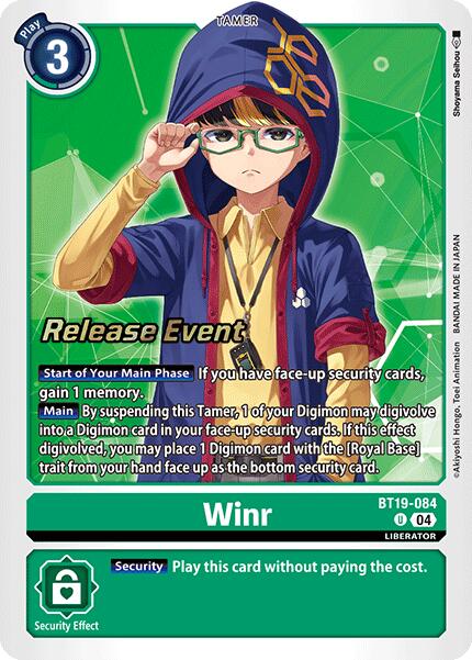 Winr [BT19-084] [Release Special Booster Ver.2.0 Promos] - Destination Retro