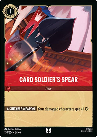 Card Soldier's Spear (134/204) [Azurite Sea] - Destination Retro