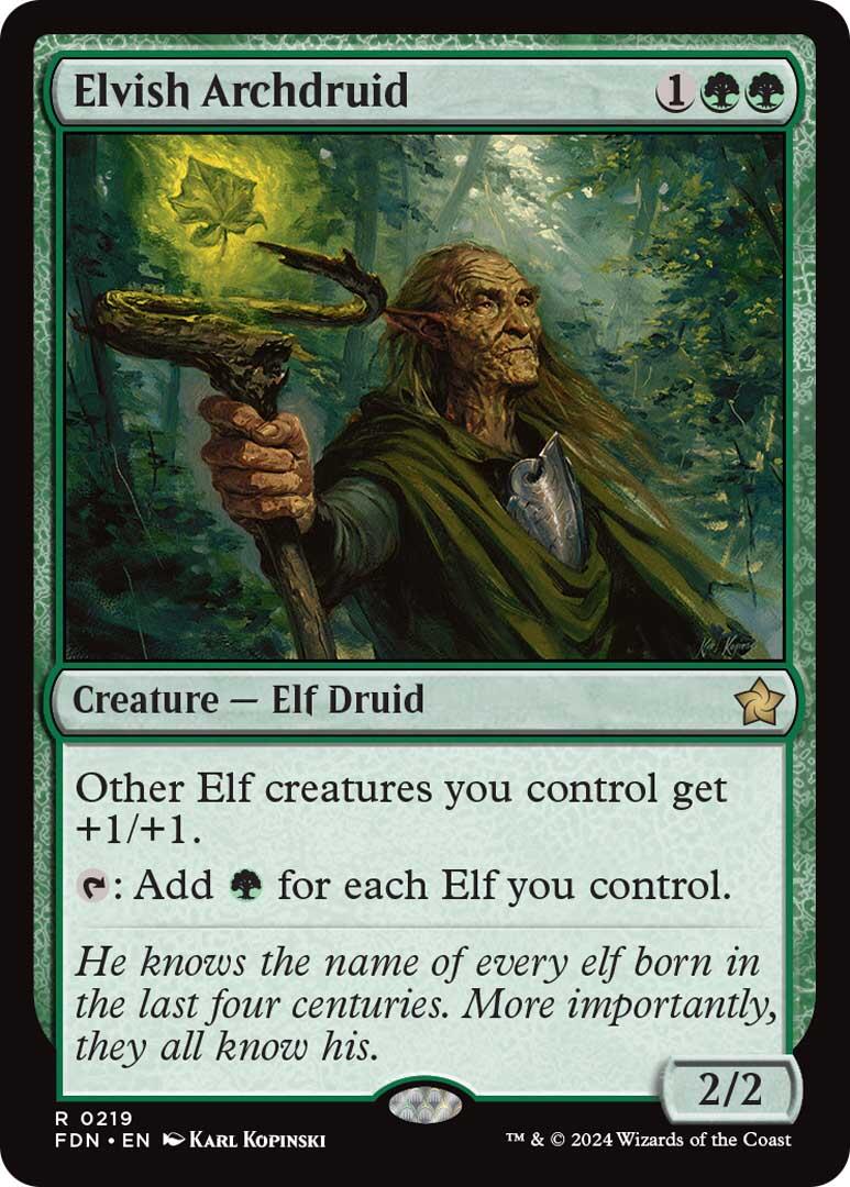 Elvish Archdruid [Foundations] - Destination Retro