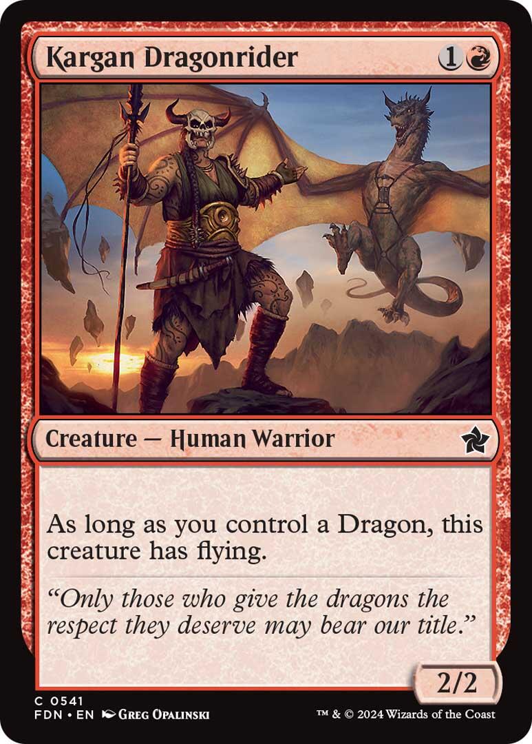 Kargan Dragonrider [Foundations] - Destination Retro