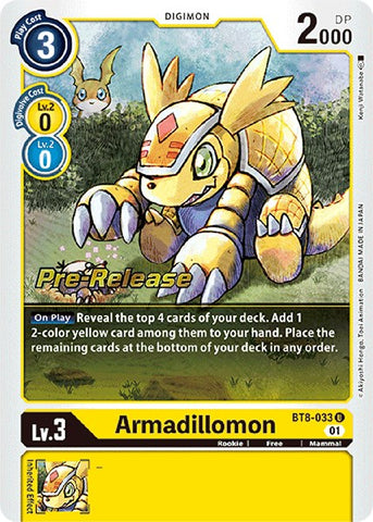 Armadillomon [BT8-033] [New Awakening Pre-Release Cards] - Destination Retro