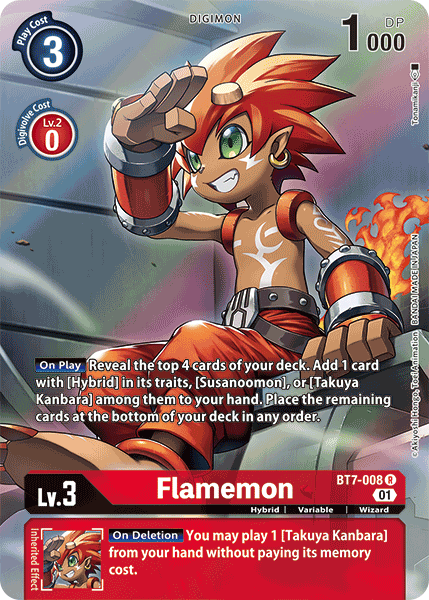 Flamemon [BT7-008] (Alternate Art) [Next Adventure] - Destination Retro