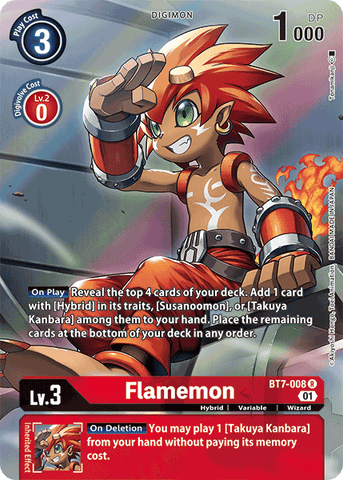 Flamemon [BT7-008] (Alternate Art) [Next Adventure] - Destination Retro