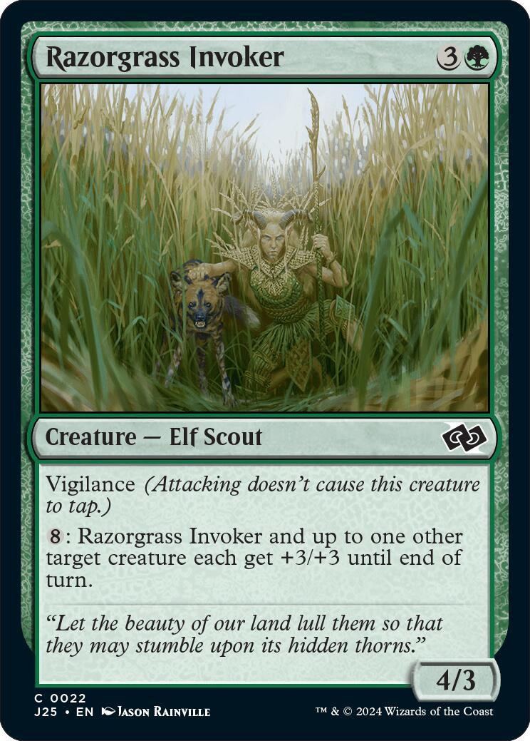 Razorgrass Invoker [Foundations Jumpstart] - Destination Retro