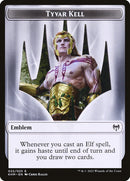 Treasure // Tyvar Kell Emblem Double-Sided Token [Kaldheim Tokens] - Destination Retro