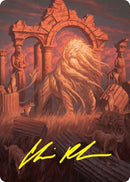 Arahbo, the First Fang Art Card (26/54) (Gold-Stamped Signature) [Foundations Art Series] - Destination Retro