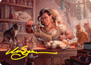 Cat Collector Art Card (1/54) (Gold-Stamped Signature) [Foundations Art Series] - Destination Retro