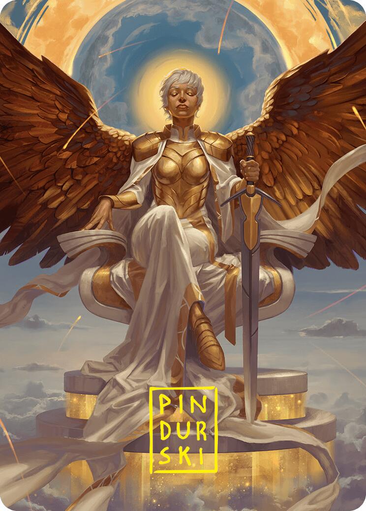 Herald of Eternal Dawn Art Card (27/54) (Gold-Stamped Signature) [Foundations Art Series] - Destination Retro