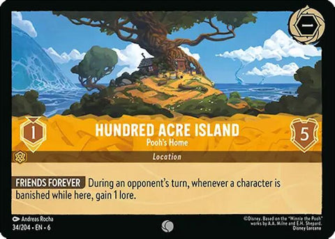 Hundred Acre Island - Pooh's Home (34/204) [Azurite Sea] - Destination Retro