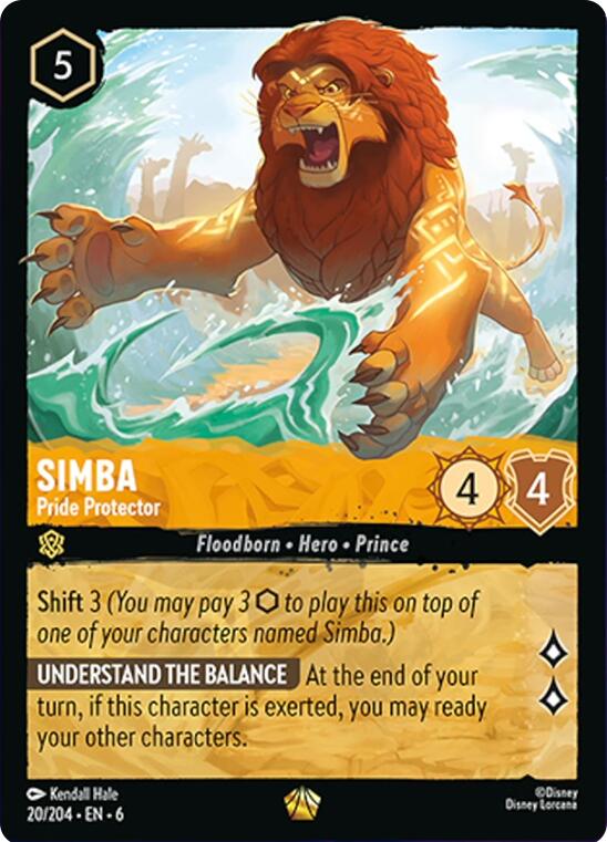Simba - Pride Protector (20/204) [Azurite Sea] - Destination Retro