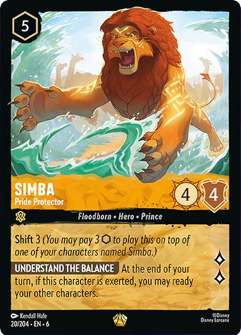 Simba - Pride Protector (20/204) [Azurite Sea] - Destination Retro