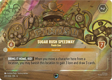 Sugar Rush Speedway - Finish Line (Enchanted) (207/204) [Azurite Sea] - Destination Retro