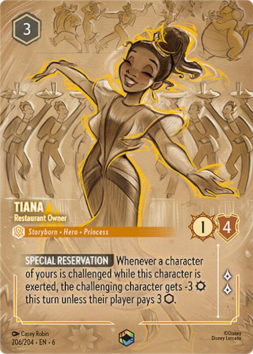 Tiana - Restaurant Owner (Enchanted) (206/204) [Azurite Sea] - Destination Retro