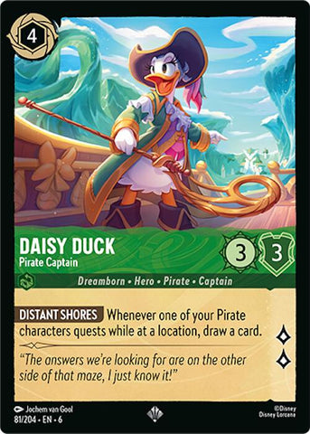 Daisy Duck - Pirate Captain (81/204) [Azurite Sea] - Destination Retro