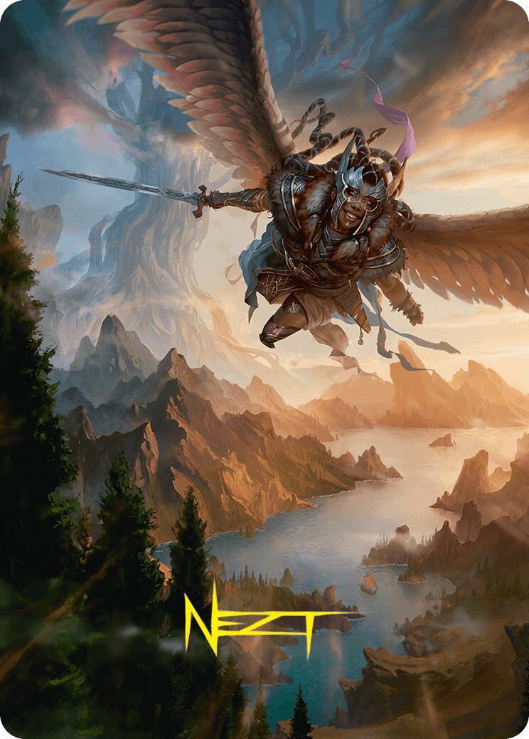 Youthful Valkyrie Art Card (28/54) (Gold-Stamped Signature) [Foundations Art Series] - Destination Retro