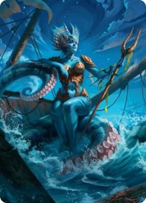 Kiora, the Rising Tide Art Card (30/54) [Foundations Art Series] - Destination Retro