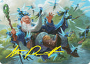 Mischievous Mystic Art Card (7/54) (Gold-Stamped Signature) [Foundations Art Series] - Destination Retro