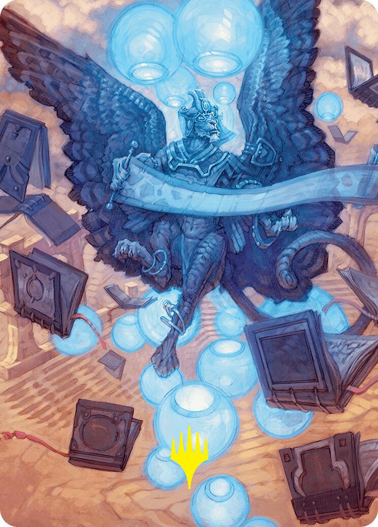 Sphinx of Forgotten Lore Art Card (33/54) (Gold-Stamped Signature) [Foundations Art Series] - Destination Retro