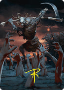 Abyssal Harvester Art Card (34/54) (Gold-Stamped Signature) [Foundations Art Series] - Destination Retro