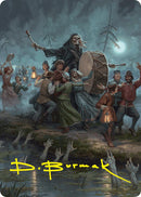 Blasphemous Edict Art Card (35/54) (Gold-Stamped Signature) [Foundations Art Series] - Destination Retro