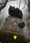 Nine-Lives Familiar 2 Art Card (36/54) (Gold-Stamped Planeswalker Symbol) [Foundations Art Series] - Destination Retro