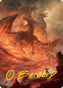 Rite of the Dragoncaller Art Card (38/54) (Gold-Stamped Signature) [Foundations Art Series] - Destination Retro