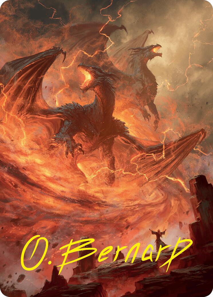 Rite of the Dragoncaller Art Card (38/54) (Gold-Stamped Signature) [Foundations Art Series] - Destination Retro