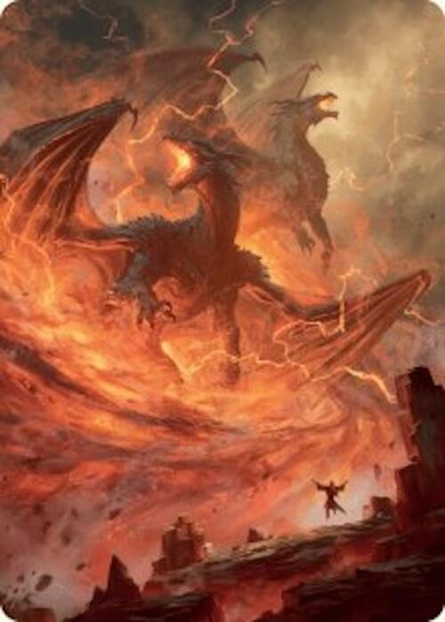 Rite of the Dragoncaller Art Card (38/54) [Foundations Art Series] - Destination Retro