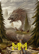 Quilled Greatwurm Art Card (44/54) (Gold-Stamped Signature) [Foundations Art Series] - Destination Retro