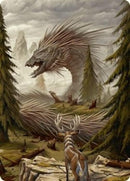 Quilled Greatwurm Art Card (44/54) [Foundations Art Series] - Destination Retro