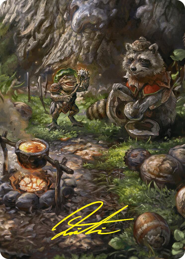 Sylvan Scavenging Art Card (46/54) (Gold-Stamped Signature) [Foundations Art Series] - Destination Retro