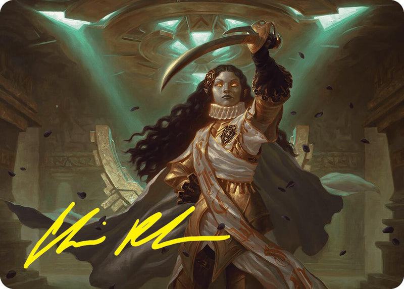 Elenda, Saint of Dusk Art Card (15/54) (Gold-Stamped Signature) [Foundations Art Series] - Destination Retro