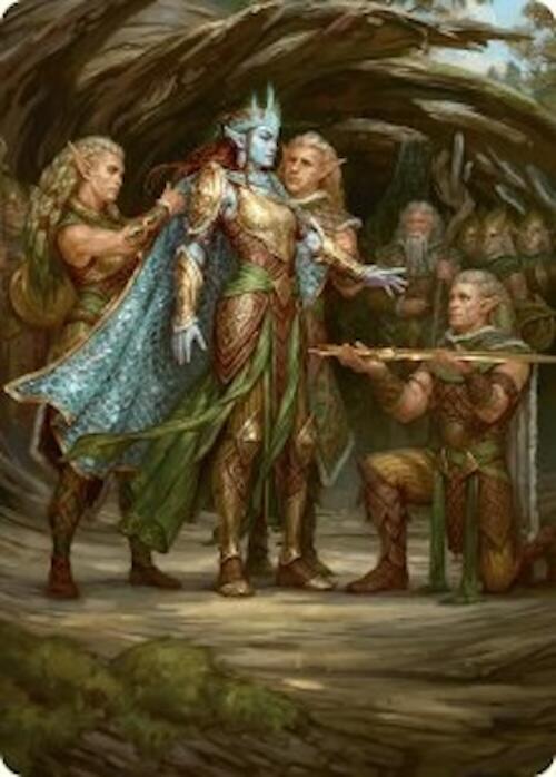 Lathril, Blade of the Elves Art Card (48/54) [Foundations Art Series] - Destination Retro