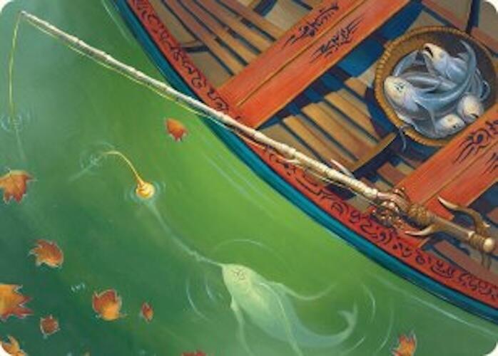 Fishing Pole Art Card (18/54) [Foundations Art Series] - Destination Retro