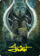Leyline Axe Art Card (49/54) (Gold-Stamped Signature) [Foundations Art Series] - Destination Retro
