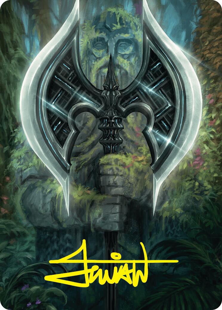 Leyline Axe Art Card (49/54) (Gold-Stamped Signature) [Foundations Art Series] - Destination Retro