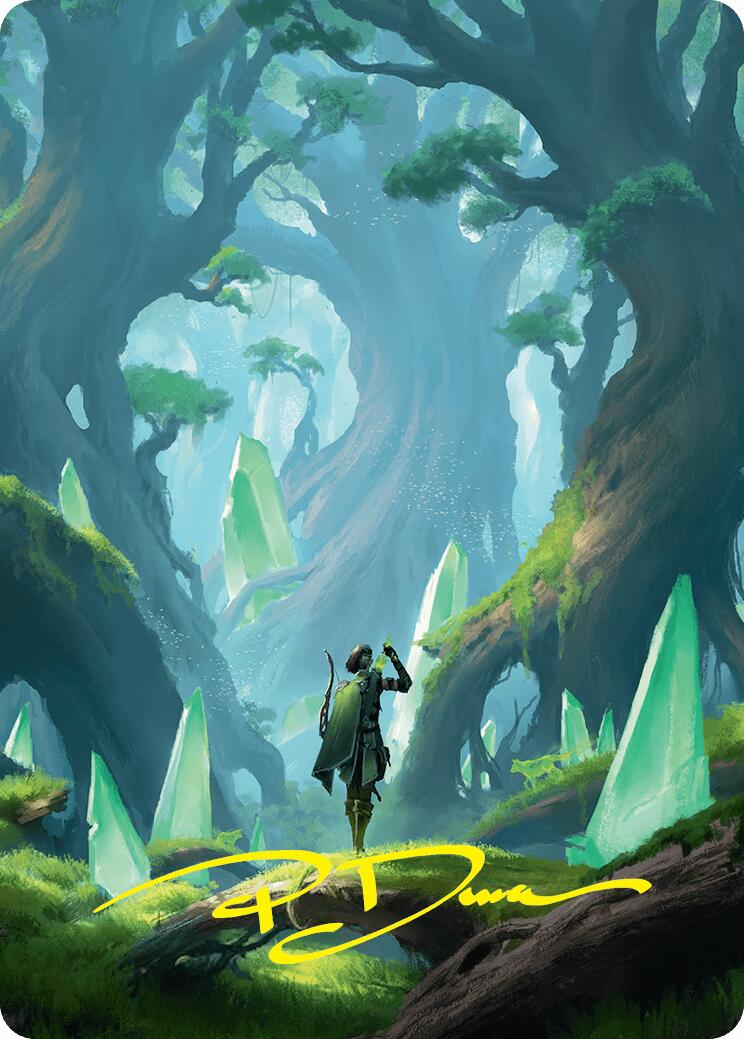 Forest Art Card (25/54) (Gold-Stamped Signature) [Foundations Art Series] - Destination Retro