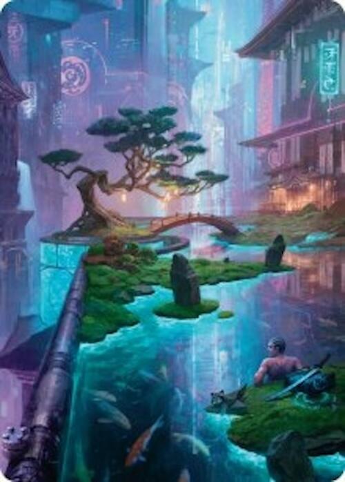 Island Art Card (22/54) [Foundations Art Series] - Destination Retro
