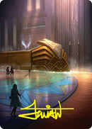 Plains Art Card (21/54) (Gold-Stamped Signature) [Foundations Art Series] - Destination Retro
