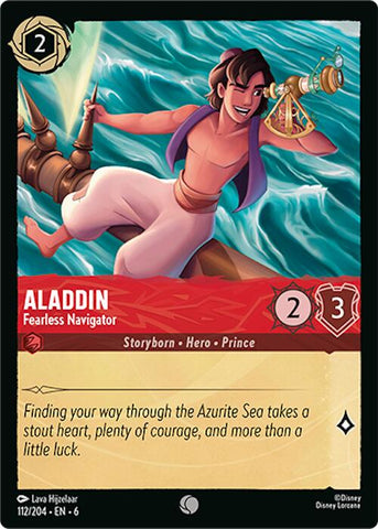 Aladdin - Fearless Navigator (112/204) [Azurite Sea] - Destination Retro