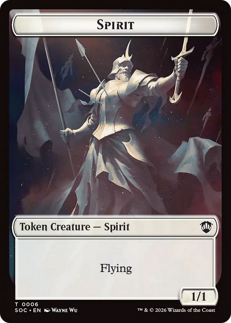 Spirit (0006) // Illusion Double-Sided Token [Secrets of Strixhaven Commander Tokens] - Destination Retro